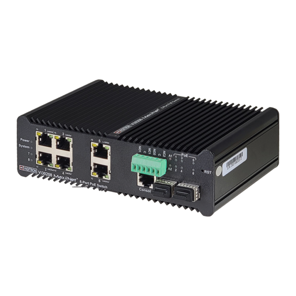 Managed Hardened 4+2+2-Port, L2+, 90W PoE, 1G Industrial Ring Switch